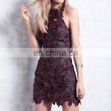 2016 Summer African Clothes Designs Cold Back Slim Fitness Sexy Tight Lace Body Dresses NT6741 thumbnail-2