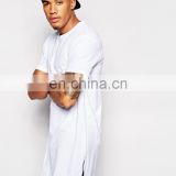 mens oversized zip side tall t-shirts wholesale