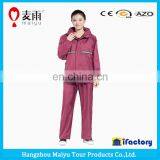 Leisure Ladies Breathable Pink Reflective Clear Thick Pvc Raincoat Wholesale thumbnail-3