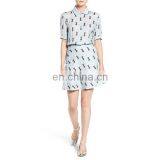 Hot Sell Women Wear Short Sleeve Printed Design Shirtdress Fashion Dresses for Women thumbnail-2