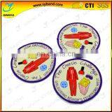 New Designed Woven Round Cloth Badges