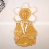 Cute Dog Bulldog Clothes Flannel Coats Jacket Sunflower Design Hoodie Cosplay Pet Apparel thumbnail-5