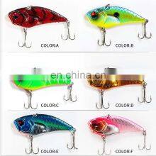 6.1cm 16g 8 Colors Saltwater Mandarin Fish Bait With Treble Hook and Strong Bicyclic Ring Bionic VIB Bait Fishing thumbnail-5