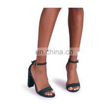 Women Beautiful Color Design Block High Heel Ankle Strap Open Toe Sandals Shoes Other Colors Are Available thumbnail-4