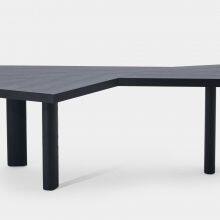 Modern Italian Minimalist Style Writing Desk SD1603 Painted Solid Wood Office Desk thumbnail-2