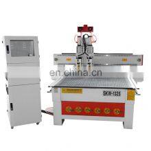 Two Heads Pneumatic ATC Wood Door Cabinet CNC Router Woodworking Machine