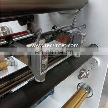 UTS320 PVC OPP Sticker Label Automatic Adhesive Tape Cutting and Rewinding Machine With 3 Inch Air Shaft thumbnail-2