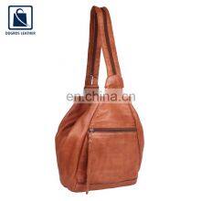Wholesale Quantity Manufacturer of Hot Selling Luxury and Stylish Look Genuine Leather Unisex Backpack Bag thumbnail-2