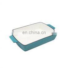 Cast Iron Enamel Rectangle Dish Pan Baking Dish Pan thumbnail-5