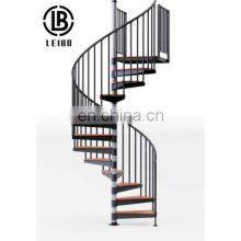 Dimensions Carbon Stainless Steel Structure Modern Design Metal Cast Iron Spiral Staircase thumbnail-5