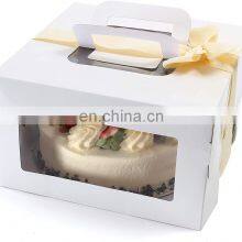 Customized LOGO Kraft Paper Cookie Cup Cake Box With PVC Window Plastic Printed Cupcake Packaging Boxes thumbnail-2