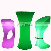 Coffee Shop Hotel Led Bar Furniture Cocktail Tables and Chairs Bar Tables and Chairs for Events Club Waterproof Garden Chairs