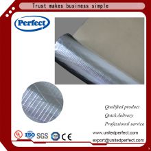 Reinforced aluminum foil with fiberglass and kraft paper backing