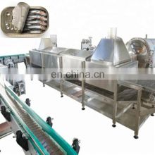 Shanghai Manufacturer factory Automatic canned tuna fish processing plant line sardine  cooking canning processing machine