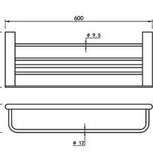 Towel Rack 304 Stainless Steel Towel Shelf Shower Room Towel Rack Bathroom Accessories 7000 thumbnail-2