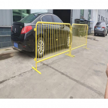 HT-FENCE Temporary Pedestrian Heavy Duty Crowd Control Steel Barricade Crowd Control Barriers Metal Interlocking Barricade thumbnail-2