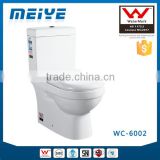 Two-Piece Washdown Watermark Toilet S/P Trap with GEBERIT or R&T Fitting Soft Cover, Australian Standard WELS WC-6002