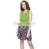 Hot Sales Wholesale Fashion Neck Design Fashion Chiffon Dress thumbnail-2