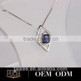 Popular Lady Silver Pendant Fancy Owl Necklace thumbnail-4