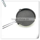 Handle removable cast iron frying pan