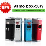 0.2 sub ohm tiny vamo box changeable 18350/18650 battery 25w box mod