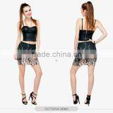 Vintage Flowers Dragon Red Sexy Girls Tight Mini Skirt High Quality 3d Digital Full Print Custom Hot Sale Tube Stretchy Skirt thumbnail-3