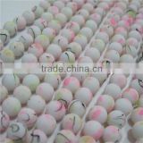 10mm neon color beads in bulk,Glass Beads NGB007