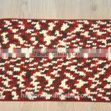 100% Microfibre Loop Pile Space Dyed Yarn With Anti-slipping TPR Baking Chenille Rugs thumbnail-1