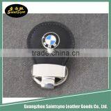 Customized Popular Leather Auto Key Chains Souvenir Keychain Leather and Metal thumbnail-1