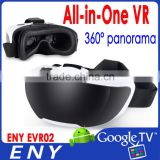 Mali-T764 3D GPU 4K HDMI in 360 Panorama G-sensor 2gb 16gb Virtual Reality 3D VR Glasses All-in-One vr box with remote