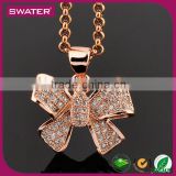 Hot Selling Products In China Rose Gold Bow Hello Kitty Necklace