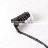 Latest chain design beaded thread ribbon lace trim