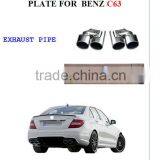 REAR SKID PLATE AND EXHAUST PIPE FOR BEN Z C63