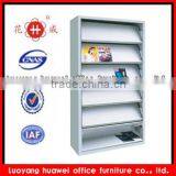 Modern New Design Vertical KD 6-tier Steel Grey Used Newspaper Racks Cabinet for Shcool Library