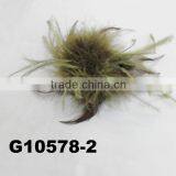 Fashion Make Ostrich Feather Fascinator For Hair Clip,Brooch Pin,Headband thumbnail-1