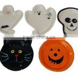 Hand-painted Ceramic Candy Plates for Halloween