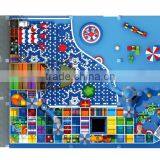 Kaiqi Hot Selling PVC Indoor Playground Equipment Pace Ship Theme With Rocket and Rope Climber KQ60273A thumbnail-2