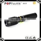 POPPAS 6618 XML T6 Multi Function 5Modes Power Bank LED Torch With Usb Charger