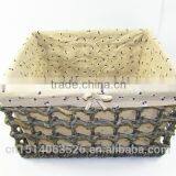 2015 New Set of 4 Maize Husk Storage Baskets With Lining-cheap Wicker/rattan Baskets thumbnail-3