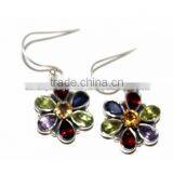 Mixed Stone Sterling Silver Jewelry Earrings thumbnail-1