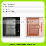 16032 Branded High End Cowhide Stationery Gift Set Leather for Christmas thumbnail-5