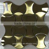 Stainless Steel Metal Mosaic Tiles, Gold Metal Mosaic Tile(PMTH3001)