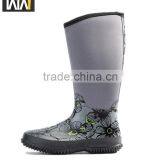 Women's Fashion Neoprene Waterproof Rubber Rain Boots