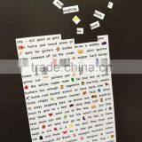High Quality Custom PVC Magnetic Poetry Sets for Refrigerator Cheap Poetry Pieces With Flexble Magnet thumbnail-4