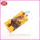 Customized Logo Yellow Color Microfiber Cloth for Mobile Phone Bag thumbnail-1