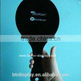 Acrylic Black Customized Logo Hand Mirror