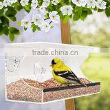 Large Acrylic See-Through Window Suction Bird Feeder - Easy to Install thumbnail-1