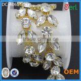 Wholesale Hot Selling Bling Bling Rhinestone Bridal Glass Trimmings Chain thumbnail-3