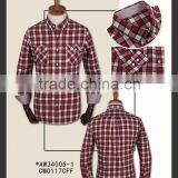 100%cotton One Side Brush Twill Check Fabric thumbnail-1