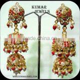 Traditional Beaded Jhumka Earrings thumbnail-4